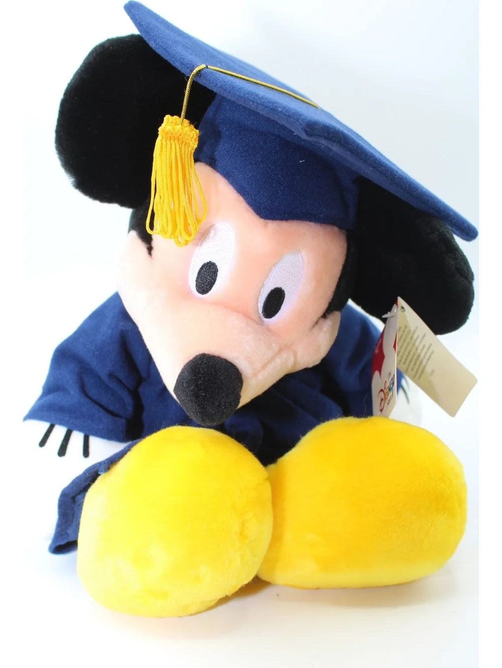 VTG 2000 Walt Disney GRAD 00 MICKEY Graduation Cap & Gown Costume Animal Plush